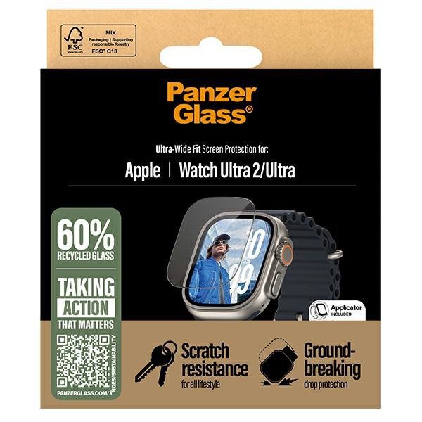 PanzerGlass Ultra-Wide Fit Apple WatchUltra 2 / Ultra Screen Protection 3712