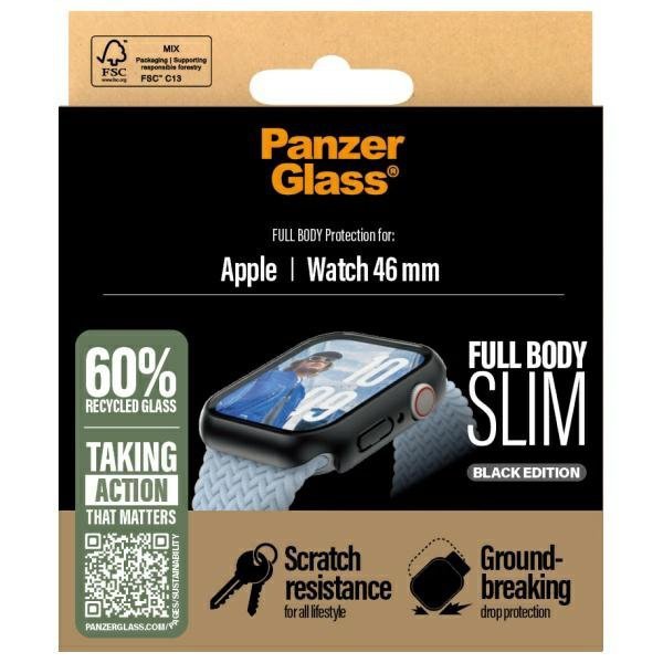 PanzerGlass Snappie Full Body Apple      Watch 10 46mm czarny/black 3717