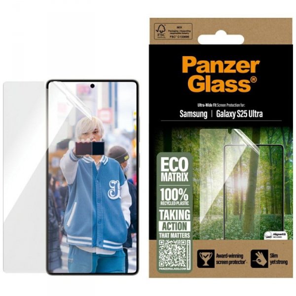 Szkło hartowane PanzerGlass Eco Matrix   Ultra-Wide Fit do Samsung Galaxy S25 Ultra