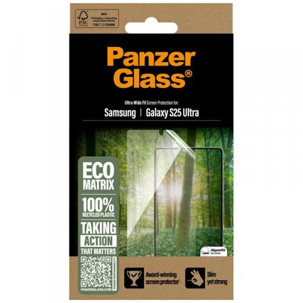 Szkło hartowane PanzerGlass Eco Matrix   Ultra-Wide Fit do Samsung Galaxy S25 Ultra