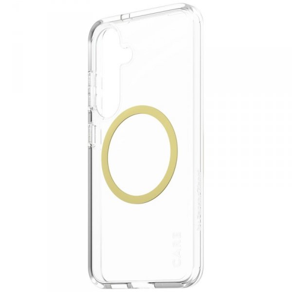 Etui CARE by PanzerGlass Flagship Urban  Combat Chardonnay QI do Samsung Galaxy S25 przezroczysty