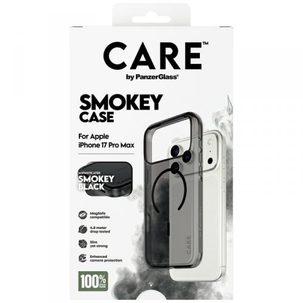 Etui CARE by PanzerGlass Flagship Urban  Explorer w. Black MagSafe do iPhone 17 Pro Max dymny