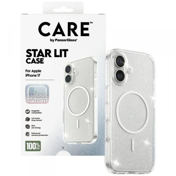Etui CARE by PanzerGlass Flagship Urban  Explorer w. White MagSafe do iPhone 17 Star Lit
