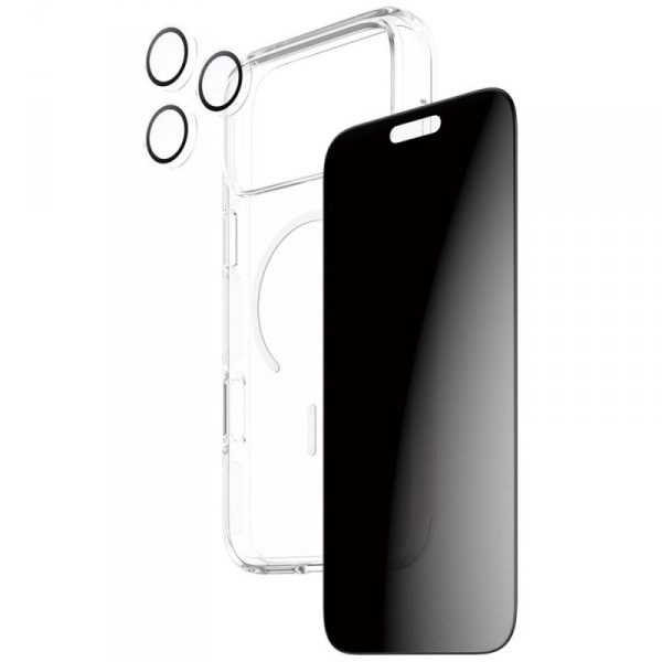 Zestaw ochronny CARE by PanzerGlass      Flagship Privacy 3w1 Etui+Szkło Prywatyzujące+Lens do iPhone 17 Pro Max