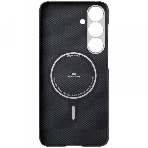 Etui PITAKA Ultra-Slim MagSafe do        Samsung Galaxy S25 czarno szary