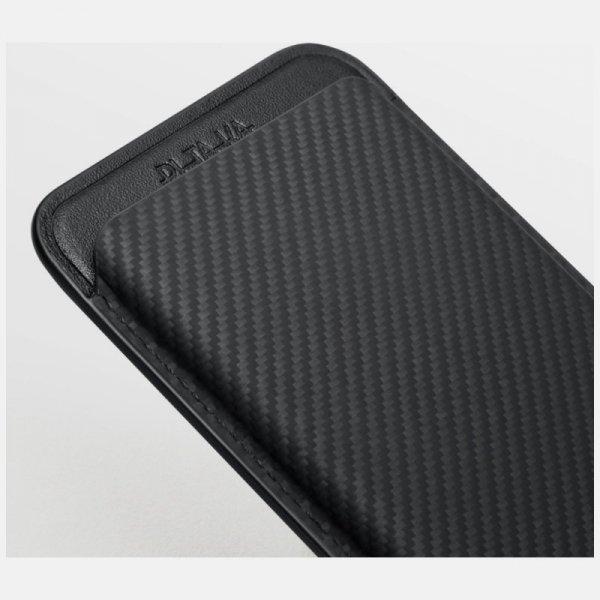 Portfel magnetyczny PITAKA Woven Wallet  MagSafe do telefonu czarno szary