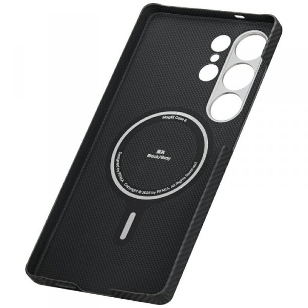 Etui PITAKA Ultra-Slim MagSafe do        Samsung Galaxy S25 Ultra czarno szary