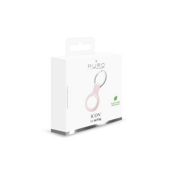 Puro ICON Case AirTag siliconepiaskowo różowy/sand pink ATICON1ROSE brelok