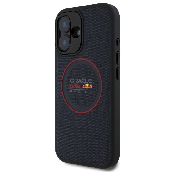 Red Bull RBHMP16M24PUILVR iPhone 16 Plus 6.7&quot; hardcase granatowy/navy Leather Red Ring MagSafe