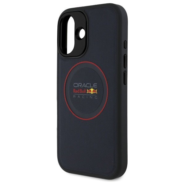 Red Bull RBHMP16M24PUILVR iPhone 16 Plus 6.7&quot; hardcase granatowy/navy Leather Red Ring MagSafe