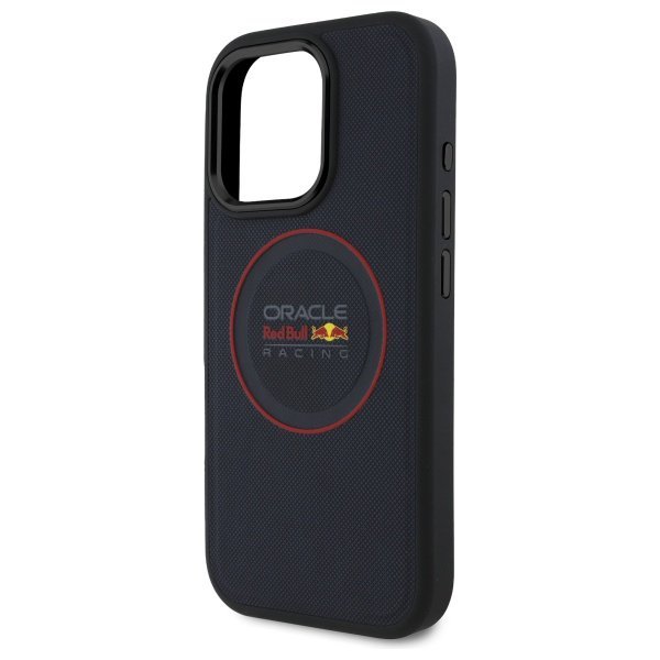 Red Bull RBHMP16L24PUILVR iPhone 16 Pro  6.3&quot; hardcase granatowy/navy Leather Red Ring MagSafe