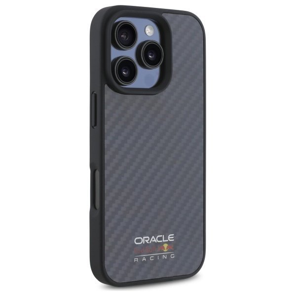 Red Bull RBHMP16L24CFILSK iPhone 16 Pro  6.3&quot; hardcase czarny/black Carbon Fiber Shiny Logo MagSafe