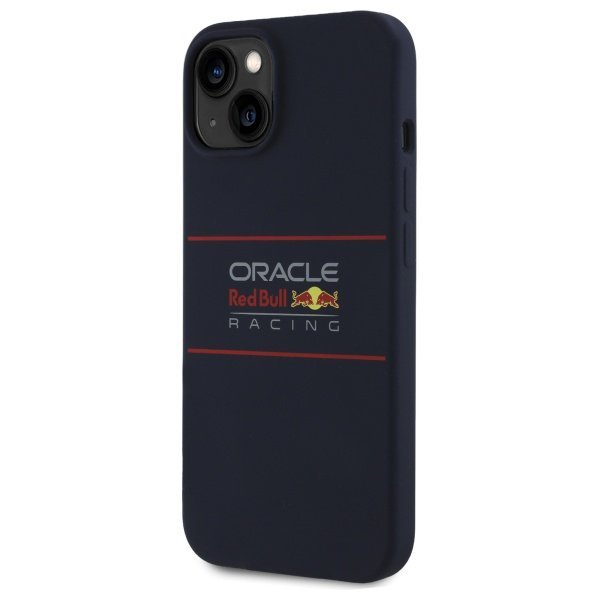 Red Bull RBHMP15S24SIHSRV iPhone 15 6.1&quot; hardcase granatowy/navy Silicone Horizontal Logo MagSafe
