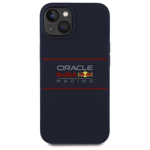 Red Bull RBHMP15S24SIHSRV iPhone 15 6.1&quot; hardcase granatowy/navy Silicone Horizontal Logo MagSafe