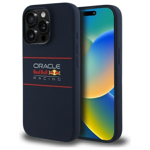 Red Bull RBHMP15X24SIHSRV iPhone 15 Pro  Max 6.7&quot; hardcase granatowy/navy Silicone Horizontal Logo MagSafe