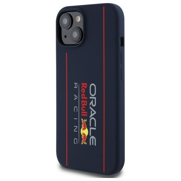 Red Bull RBHMP15S24SIOLRV iPhone 15 6.1&quot; hardcase granatowy/navy Silicone Vertical Logo MagSafe