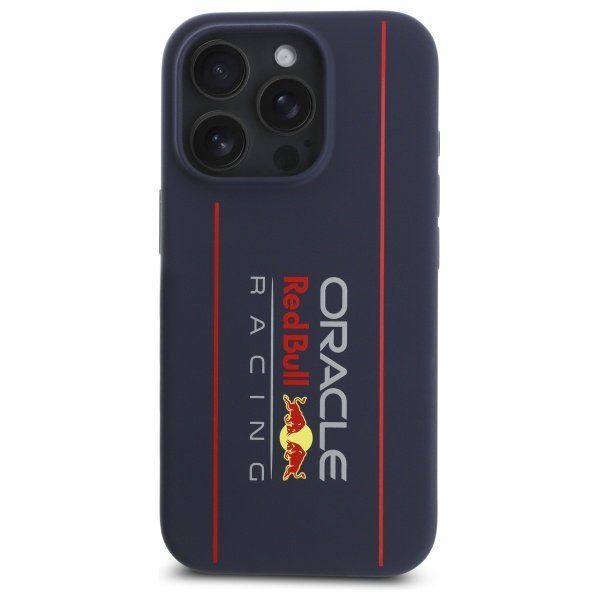 Red Bull RBHMP15L24SIOLRV iPhone 15 Pro  6.1&quot; hardcase granatowy/navy Silicone Vertical Logo MagSafe
