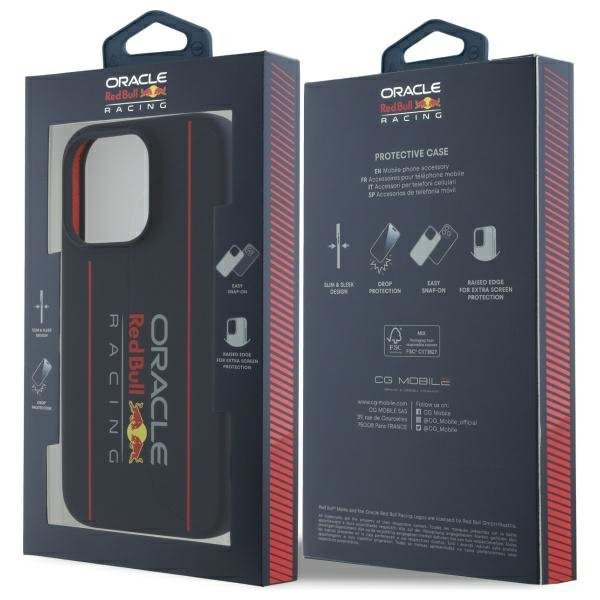 Red Bull RBHMP15X24SIOLRV iPhone 15 Pro  Max 6.7&quot; hardcase granatowy/navy Silicone Vertical Logo MagSafe