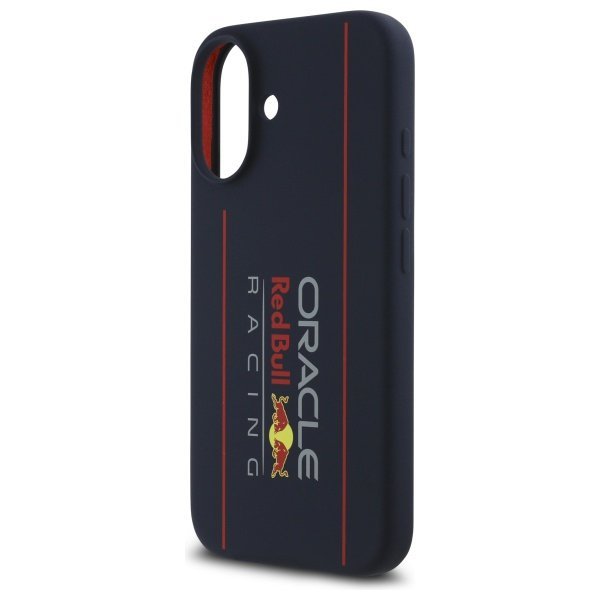 Red Bull RBHMP16S24SIOLRV iPhone 16 6.1&quot; hardcase granatowy/navy Silicone Vertical Logo MagSafe