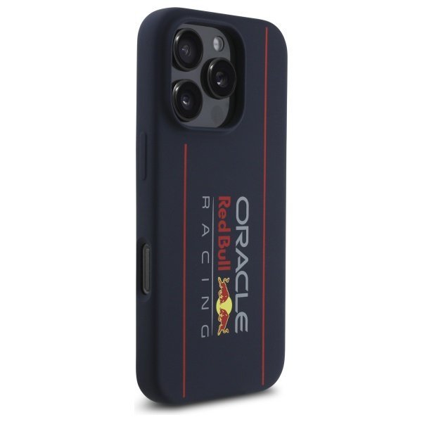 Red Bull RBHMP16L24SIOLRV iPhone 16 Pro  6.3&quot; hardcase granatowy/navy Silicone Vertical Logo MagSafe