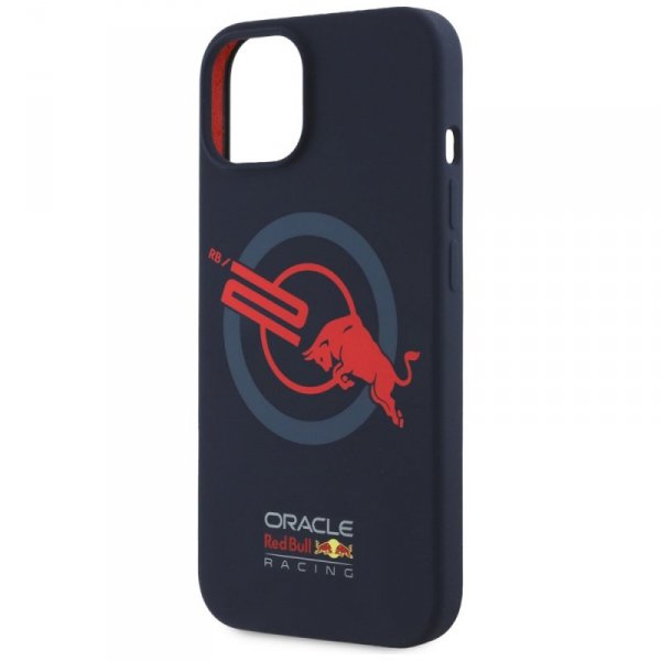 Etui Red Bull HC Silicone ORBR20 Logo    Red Lining do iPhone 15 MagSafe granatowy