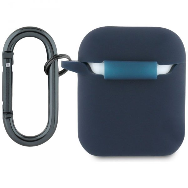 Etui Red Bull Silicone Logo & Lines do   AirPods 1 / 2 granatowy