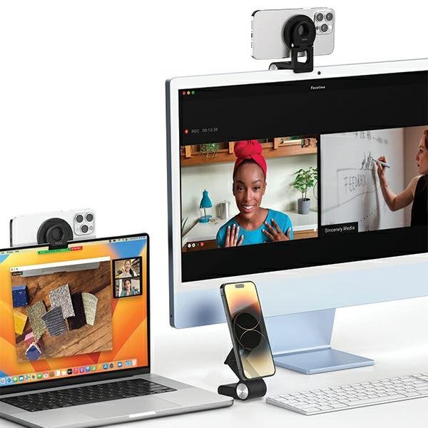 SODI Wielofunkcyjny uchwyt indukcyjny3w1 do iMaca BM-330 biały/white MagSafe