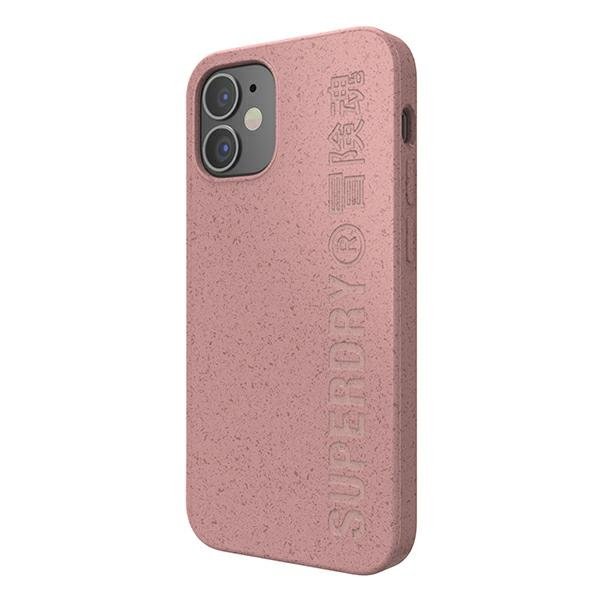 SuperDry Snap iPhone 12 mini Compostable Case różowy/pink 42620