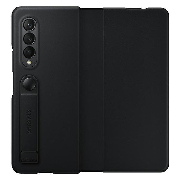 Etui Samsung EF-FF926LBEGWW Z Fold 3czarny/black Leather Flip Cover