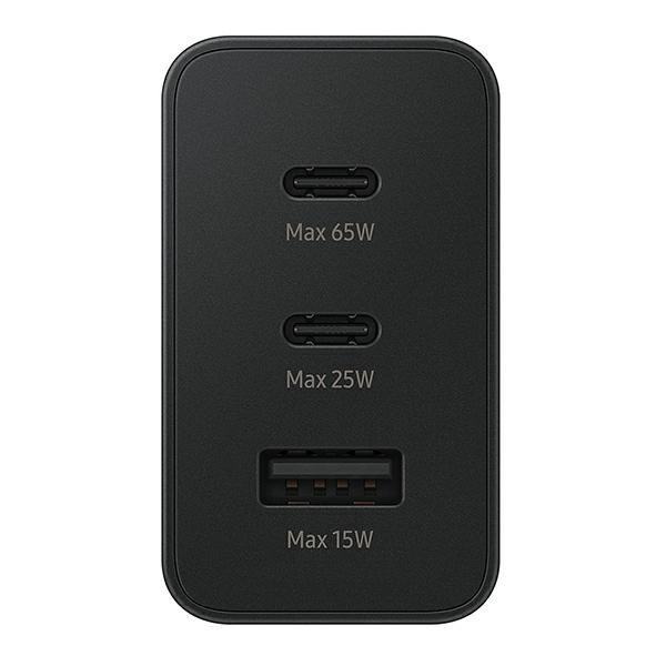 Ład. siec. Samsung EP-T6530NB PD 65W 3w1 2xUSB-C 1xUSB-A czarny/black