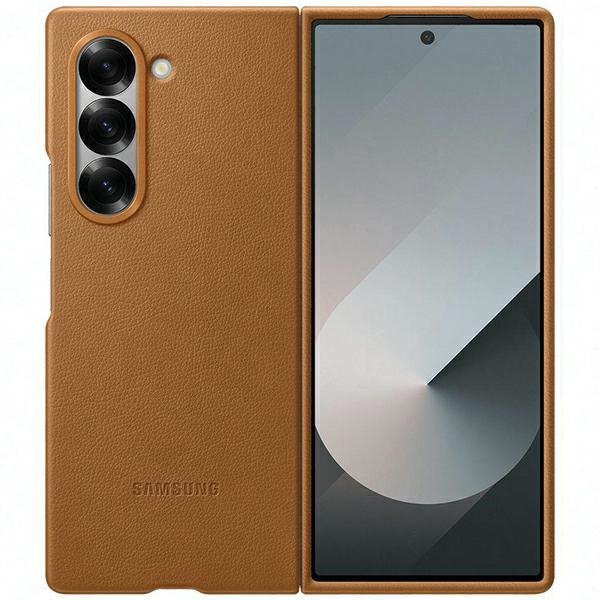 Etui Samsung EF-VF956PAEGWW Z Fold6 brązowy/tan Eco-leather Case