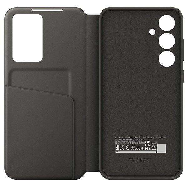 Etui Samsung EF-ZS721CBEGWW S24 FE czarny/black Smart View Wallet Case
