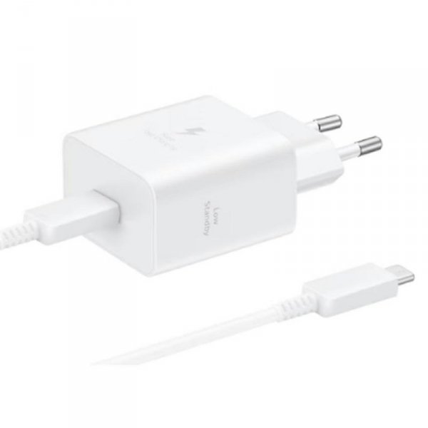 Ładowarka sieciowa Samsung T4511 PD 45W  z kablem USB-C/USB-C 5A biały