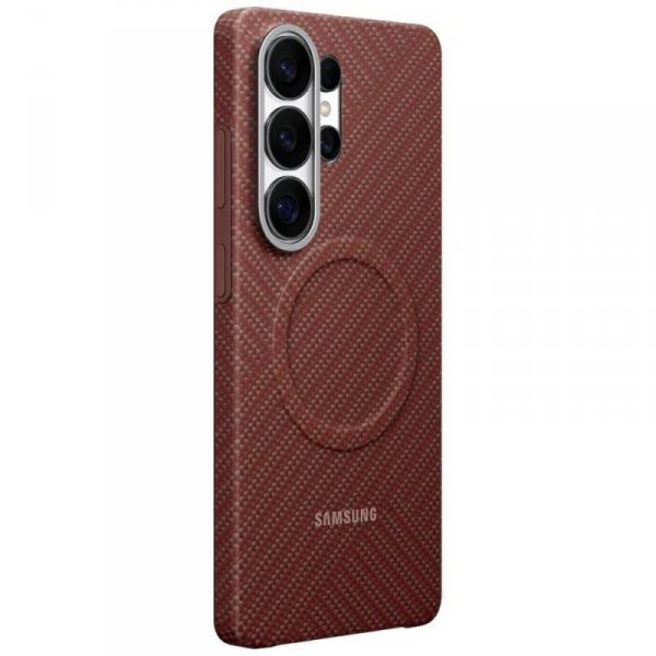 Etui Samsung Carbon Magnet do Samsung Galaxy S26 Ultra czerwony