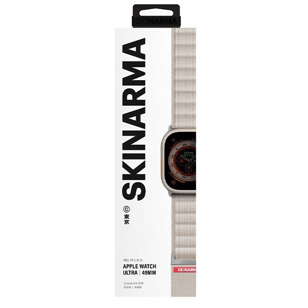 Skinarma pasek Kobu Apple Watch Ultra    49/46/45/44mm kość słoniowa/ivory