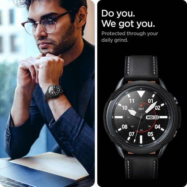 Spigen Liquid Air Samsung Galaxy Watch 3 41 mm czarny/matte black ACS01561