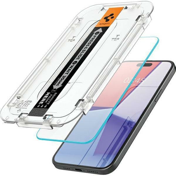 Spigen Glas.TR iPhone 15 Pro Max 6.7&quot;&quot;EZ FIT&quot; clear szkło hartowane AGL06878
