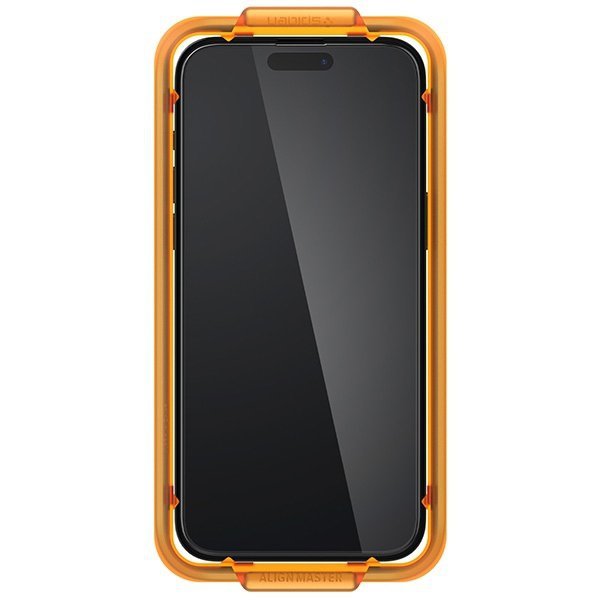 Spigen Alm Glass FC iPhone 15 Pro Max6.7&quot; 2 szt. szkło hartowane czarna ramka AGL06875