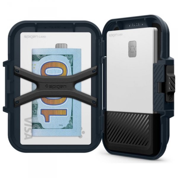 Magnetyczny portfel Spigen Lock Fit      MagSafe metal slate
