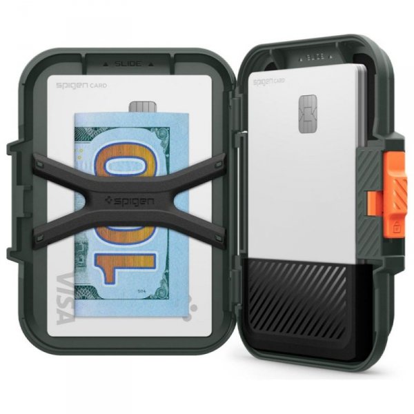 Magnetyczny portfel Spigen Lock Fit      MagSafe zielony