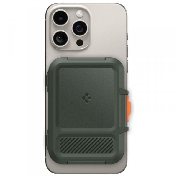 Magnetyczny portfel Spigen Lock Fit      MagSafe zielony
