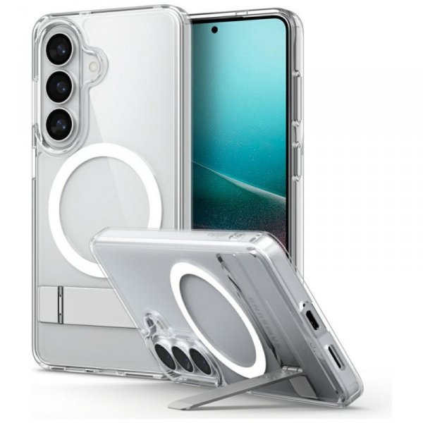 Etui Spigen Ultra Hybrid S Mag MagSafe   do Samsung Galaxy S26+ clear white