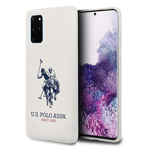 US Polo USHCS67SLHRWH S20+ G985biały/white Silicone Collection