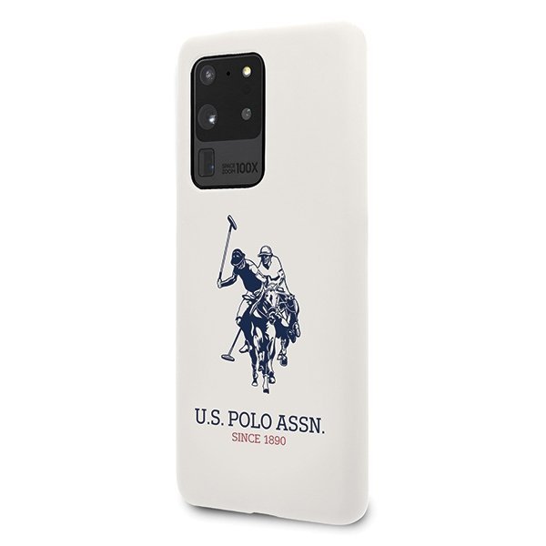 US Polo USHCS69SLHRWH S20 Ultra G988biały/white Silicone Collection