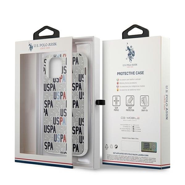 US Polo USHCP12LPCUSPA6 iPhone12 Pro Max 6,7&quot; biały/white Logo Mania Collection