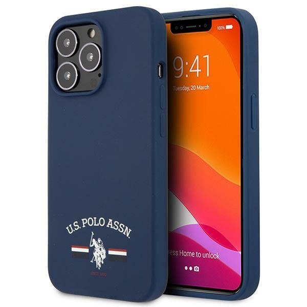 US Polo USHCP13XSFGV iPhone 13 Pro Max6,7&quot; granatowy/navy Silicone Collection