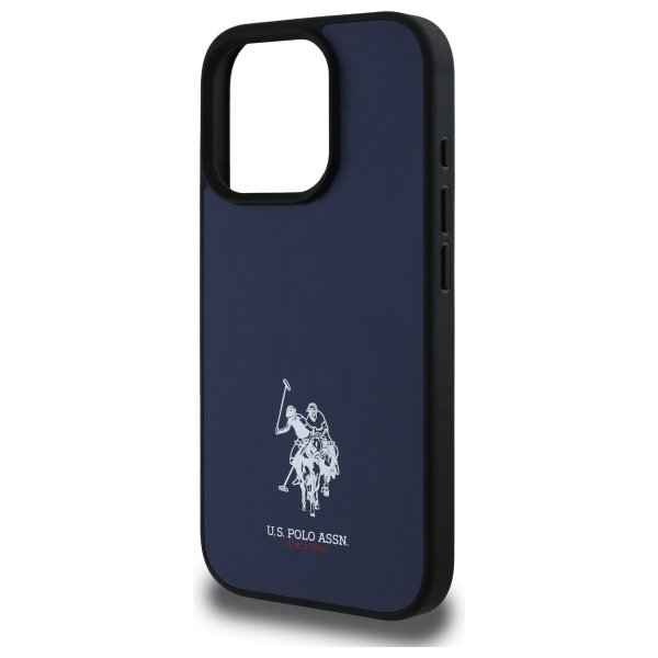 US Polo USHCP15XPGEV iPhone 15 Pro Max   6,7&quot; granatowy/navy Leather Embroidered DH Color