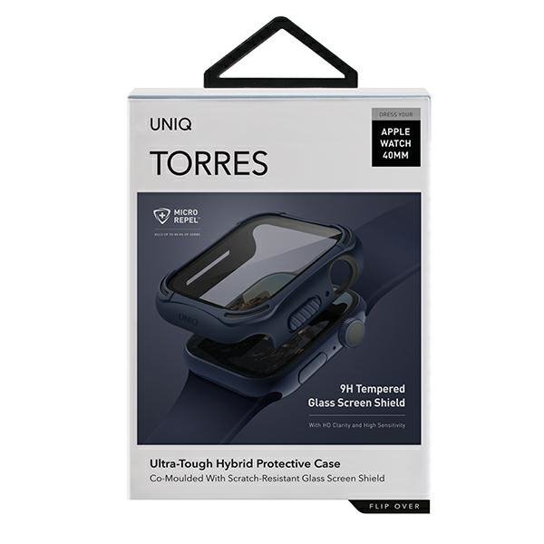 UNIQ etui Torres Apple Watch Series4/5/6/SE 40mm. niebieski/nautical blue
