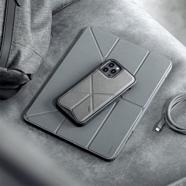 UNIQ etui Moven iPad Pro 11&quot; (2021/2020) iPad Air 10.9&quot; (2022/2020) Antimicrobial szary/charcoal grey