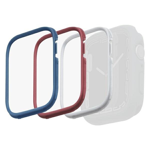 UNIQ ramki do Moduo 3in1 Apple WatchSeries 4/5/6/7/8/9/SE/SE2 44/45mm Niebieski-Czerwony-Biały/Blue-Red-White